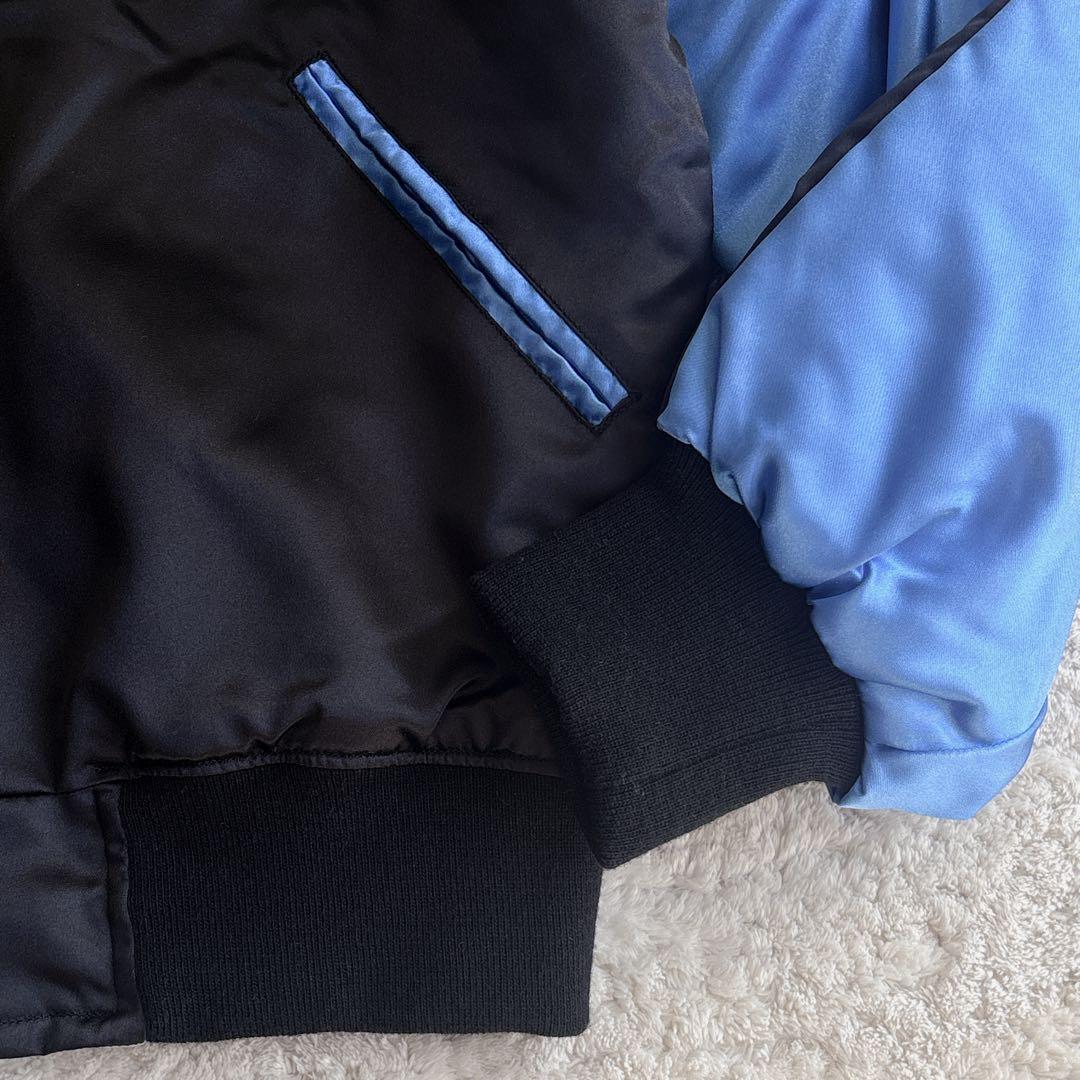 【希少】ファースト商会　スカジャン ブルードラゴン 美品　刺繍 サテン