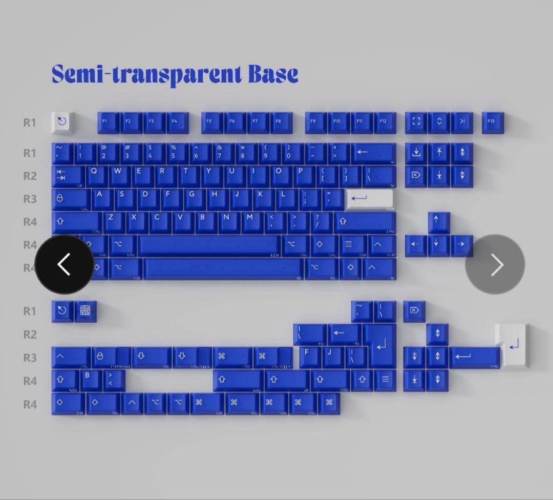 キーボード PBTfans  Blue R3 Basekit