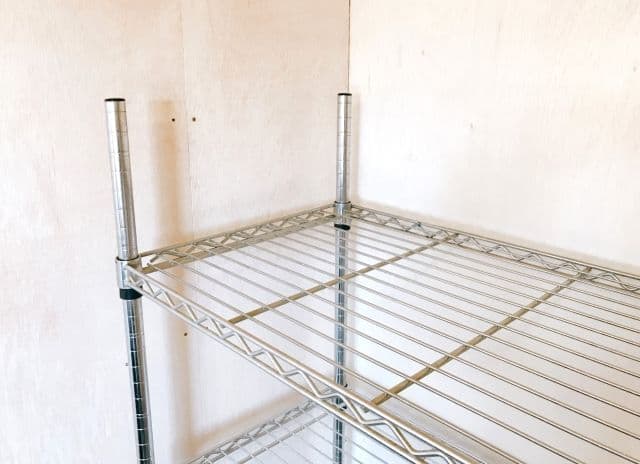 5段スチールラック シルバー