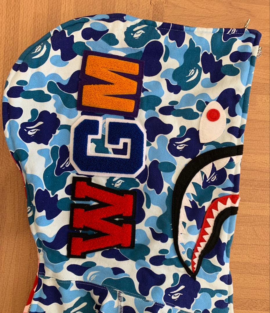 ★激レア★ APE abc セパレート シャークパーカー L パーカー kaws