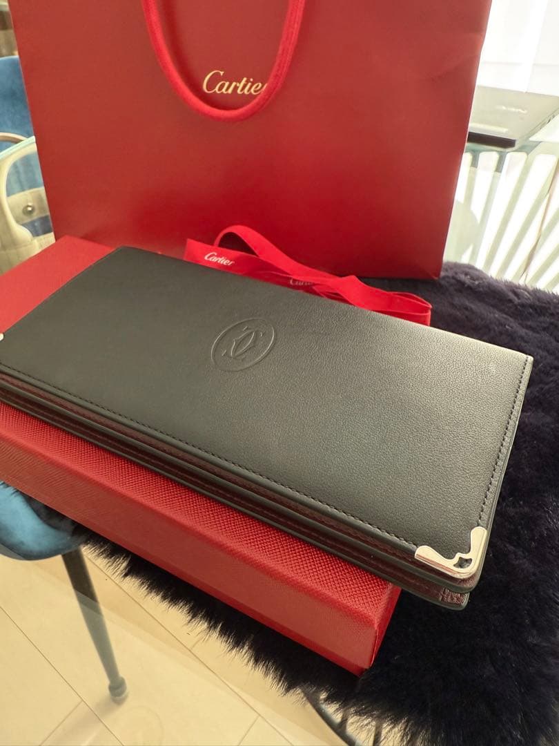 Cartier ブラック 長財布