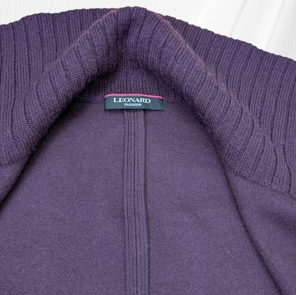 LEONARD レオナール コート パープル系 花柄 ４２サイズ