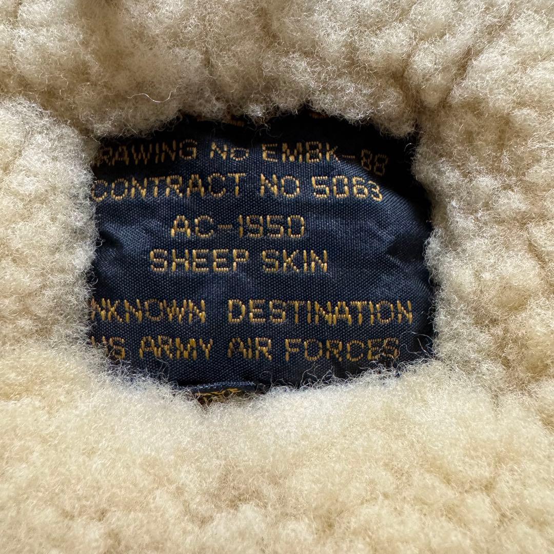 【90s vintage】フライトジャケット　B3 M ムートンジャケット　ボア