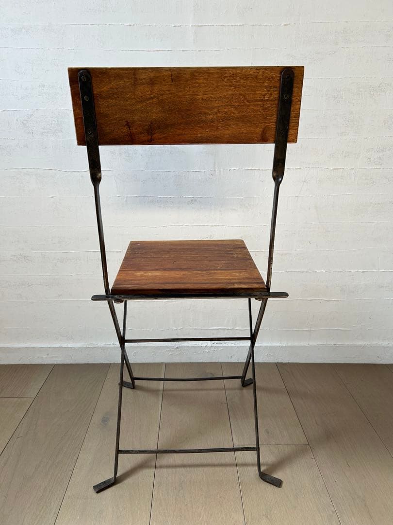 ヴィンテージ　折りたたみアイアンチェア　ガーデンチェア　雰囲気○ 1〜2脚あり