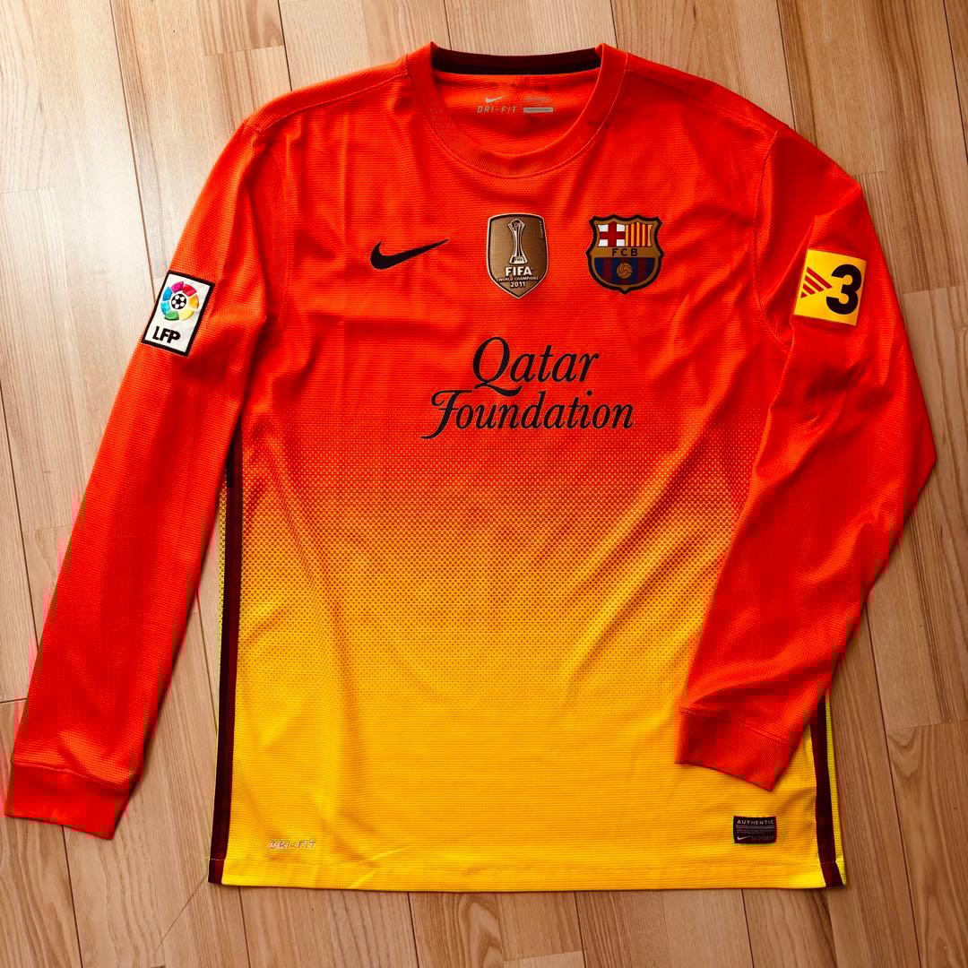 【レア長袖！美品】バルセロナ 12/13 ビジャ Lサイズ