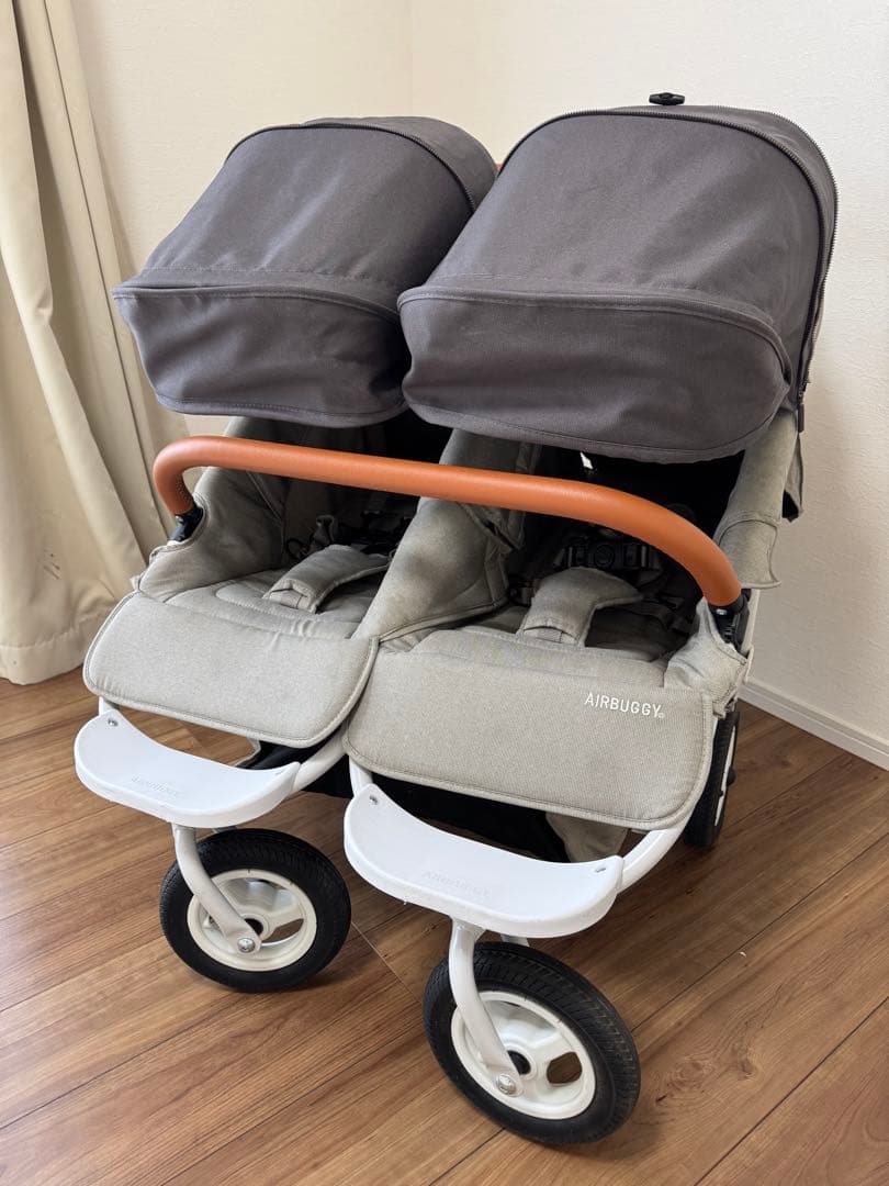 【お値下げ】Airbuggy COCO DOUBLE EXフロムバース　ストーン