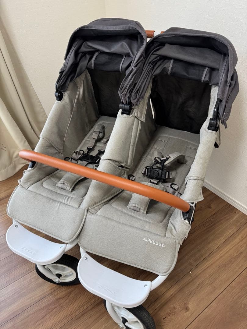 【お値下げ】Airbuggy COCO DOUBLE EXフロムバース　ストーン