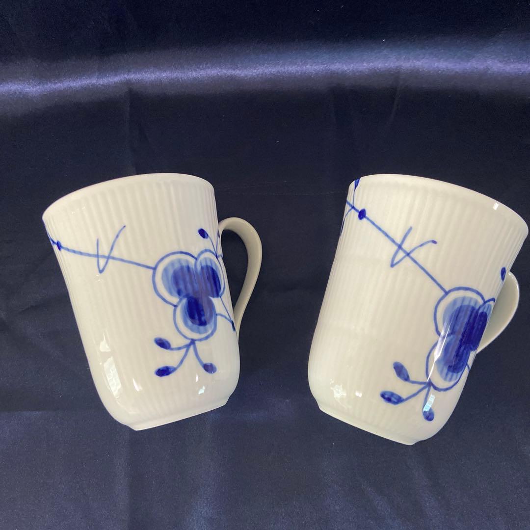 ロイヤルコペンハーゲン　フルーテッド　メガ　4点セット　マグカップ　プレート