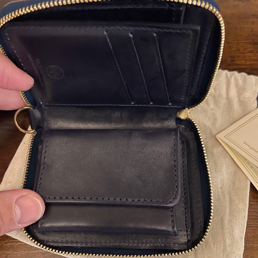 本日まで限定値下げ！【未使用 保証書有り】グレンロイヤル　二折りジップウォレット