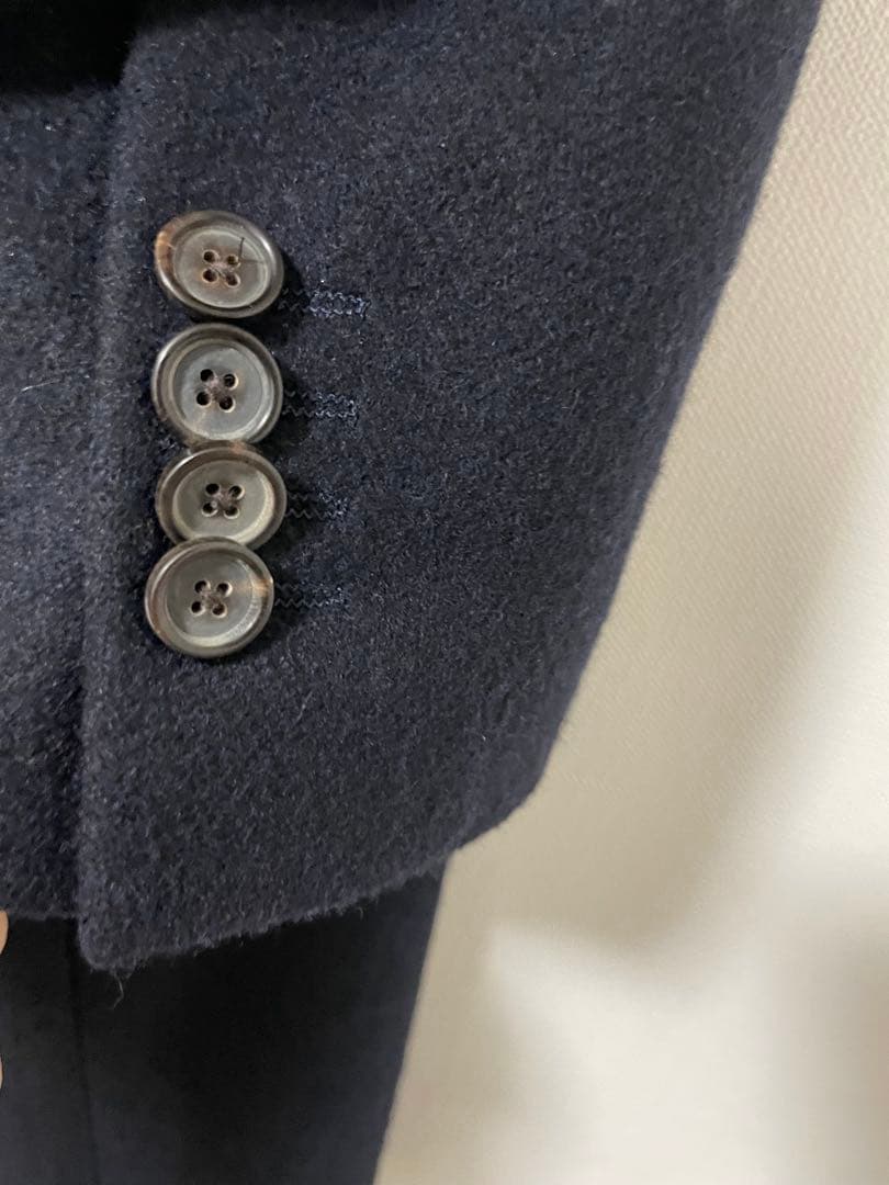 破格！美品　ラルディーニ　チェスターコート　44 ダークネイビー