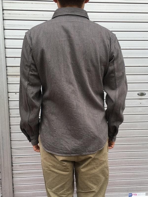 廃番・未使用 デラックスウエア HV-01 ヒッコリー ヘビーネルシャツ XL