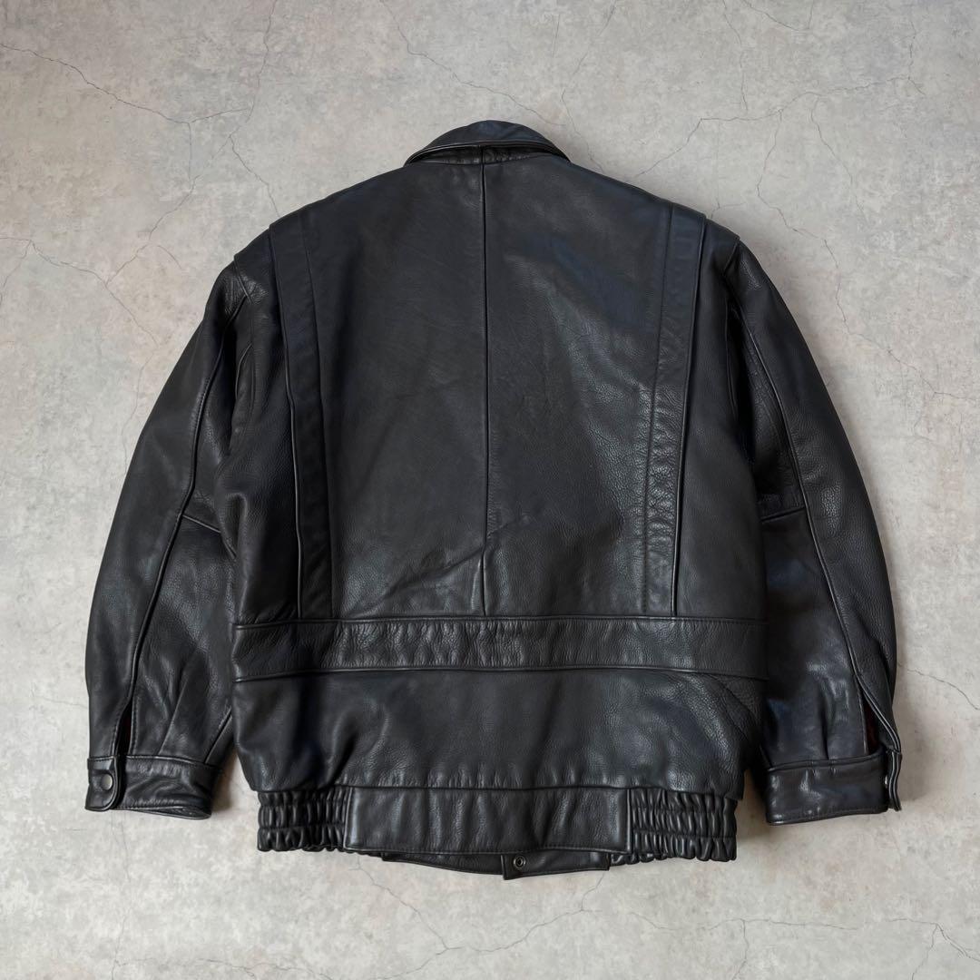 A2 レザージャケット フライトジャケット ブラック