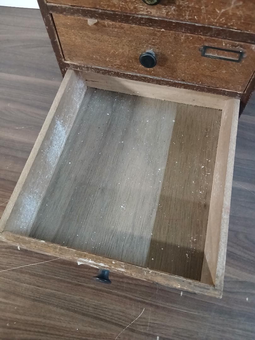 昭和レトロ　小引き出し　木製　ミニ箪笥　書類入れ　古道具　収納