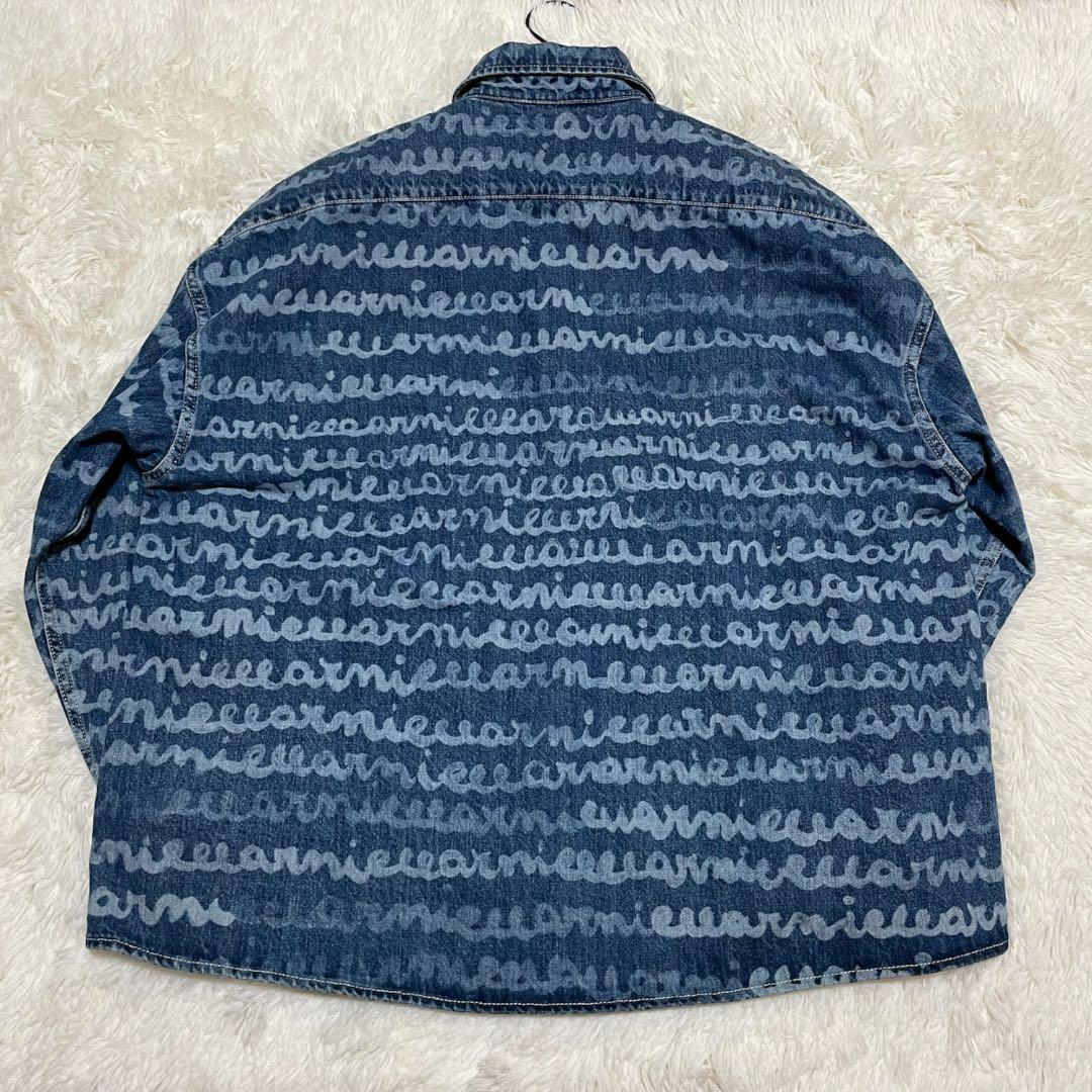 美品✨ MARNI 23SS Maremarni デニムシャツ 48 L 総柄