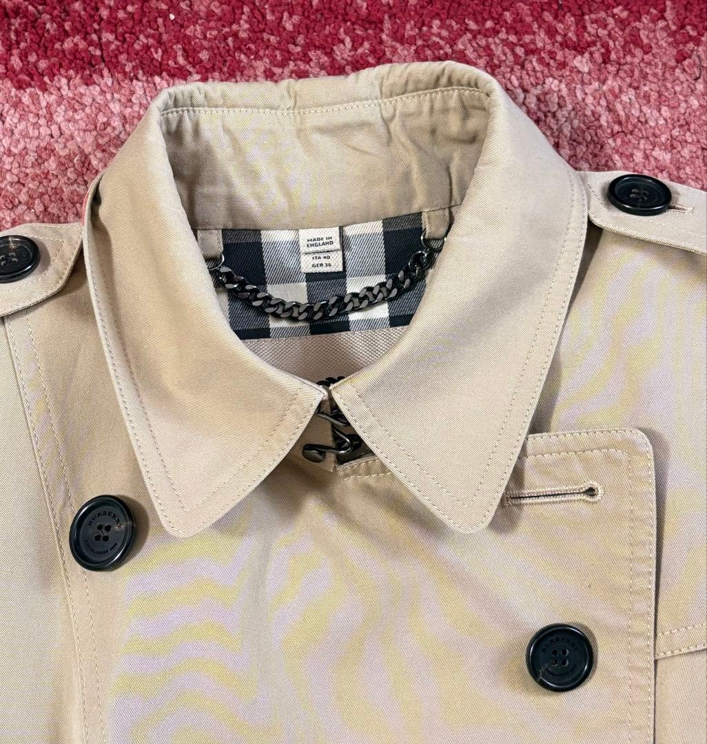 バーバリーESTABLISHED1856 トレンチコート ノバチェック 38