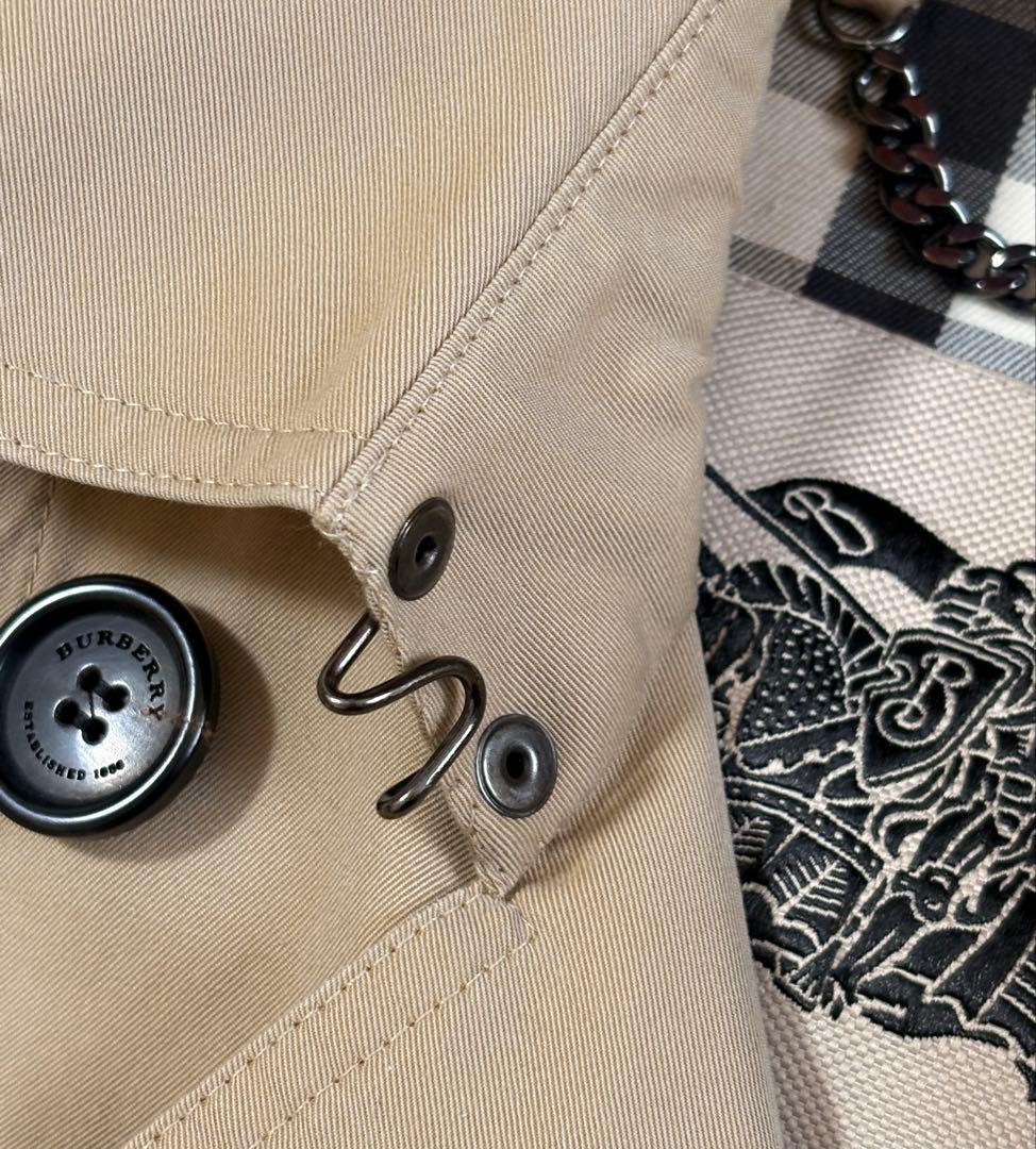 バーバリーESTABLISHED1856 トレンチコート ノバチェック 38