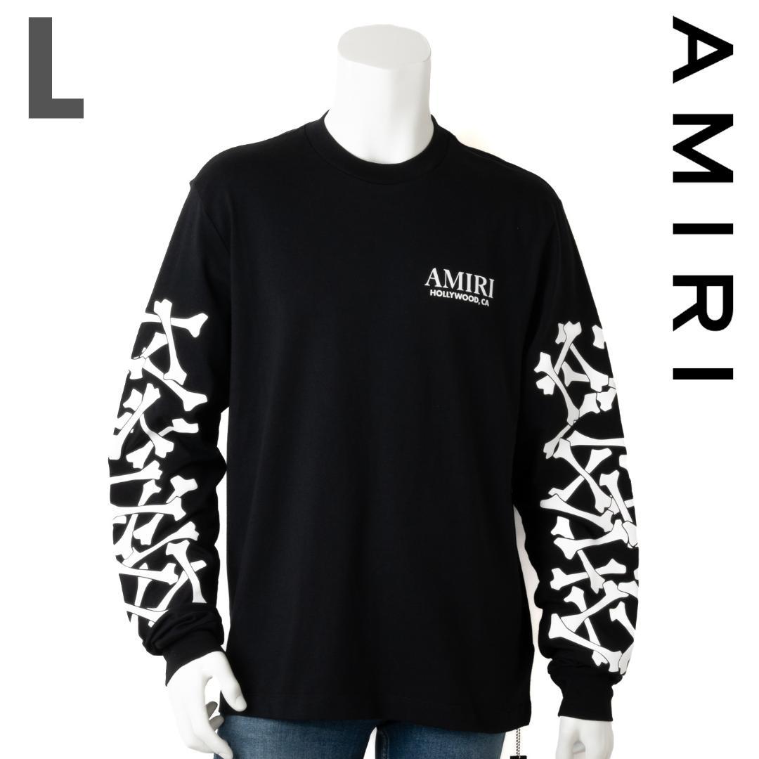 新品 AMIRI BONES STACKED LONG SLEEVE TEE L