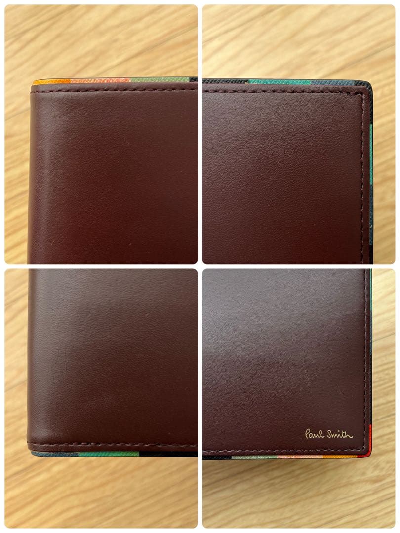 ポールスミス Paul Smith ダークブラウン 二つ折り財布