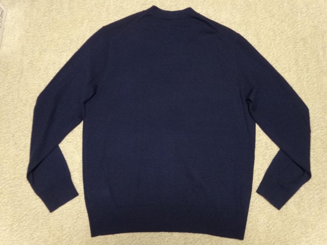 極美品　ポロラルフローレン　メリノウール　カーディガン　紺　L(日本のXL位)