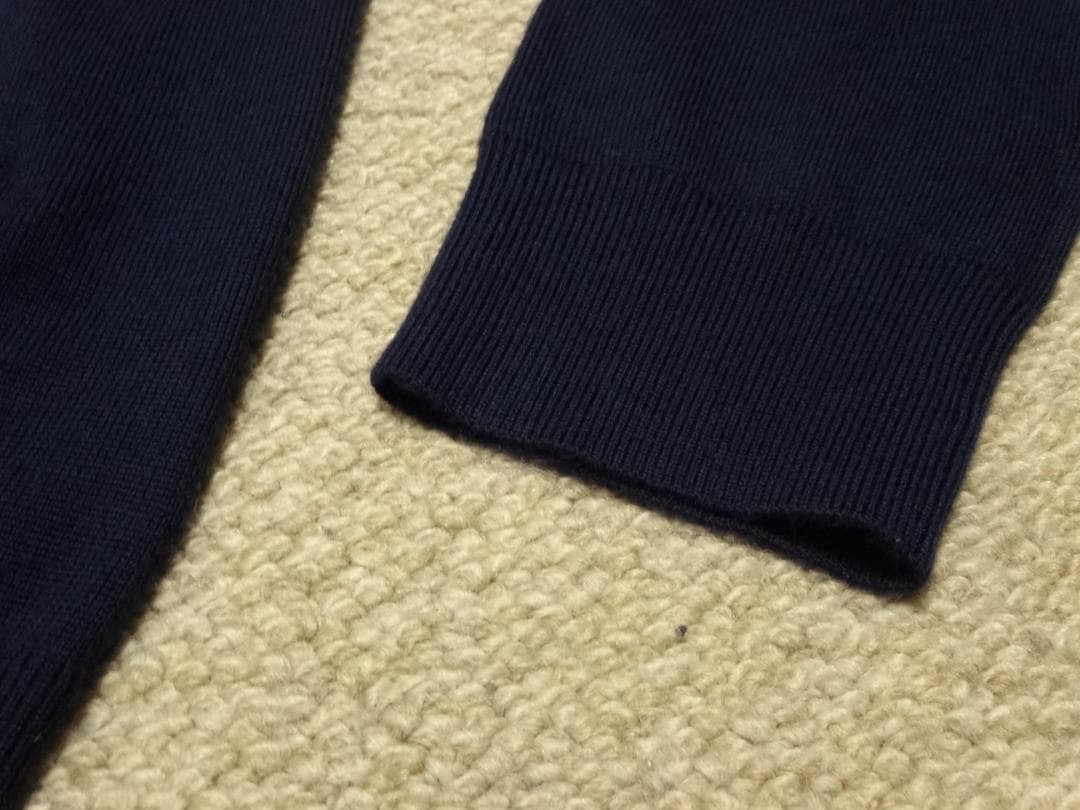 極美品　ポロラルフローレン　メリノウール　カーディガン　紺　L(日本のXL位)