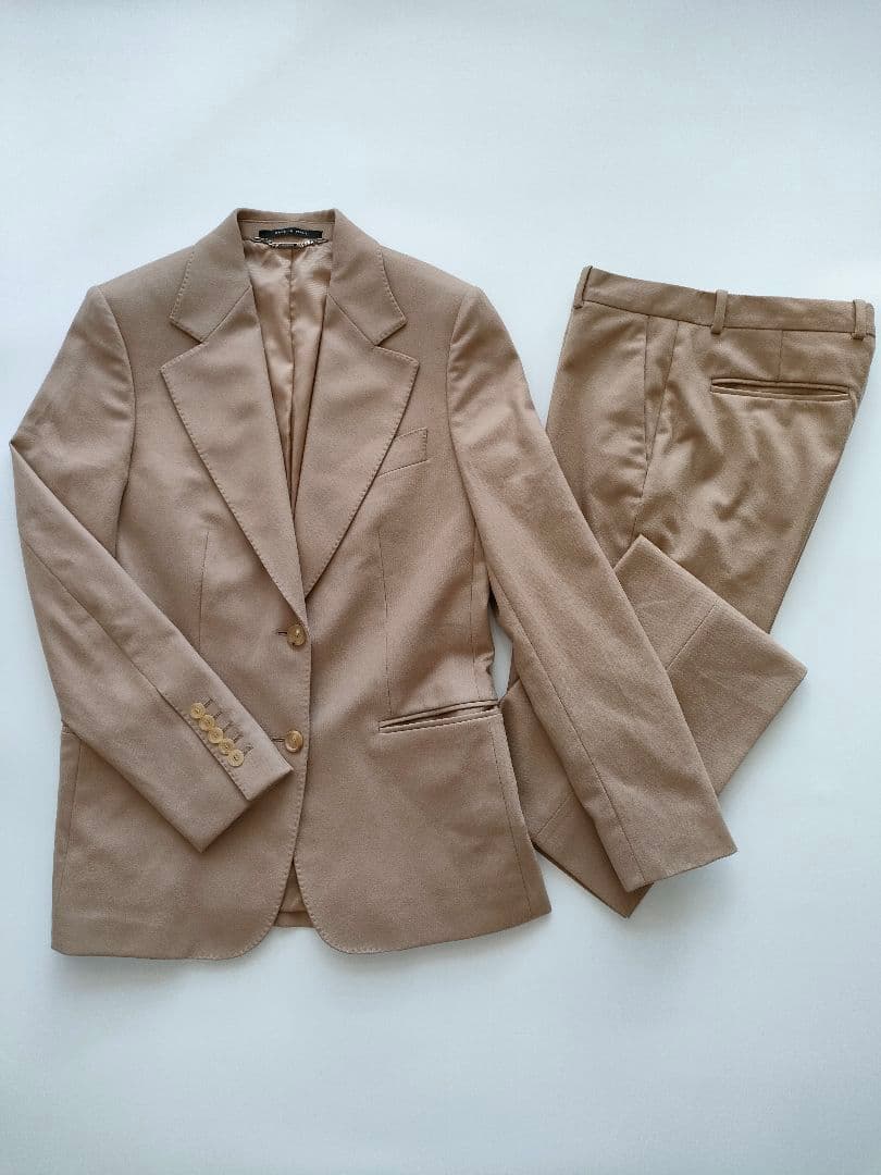 極美品★GUCCI グッチ スーツ セットアップ カシミア混合 パンツ Mサイズ