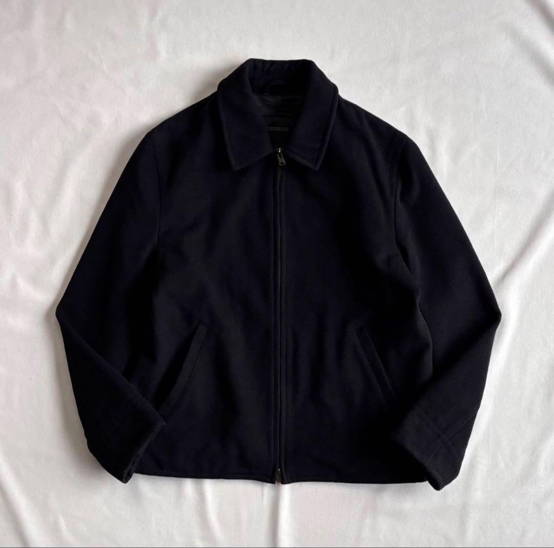 ジャケット・アウター 90s USA label wzip melton wool swing top