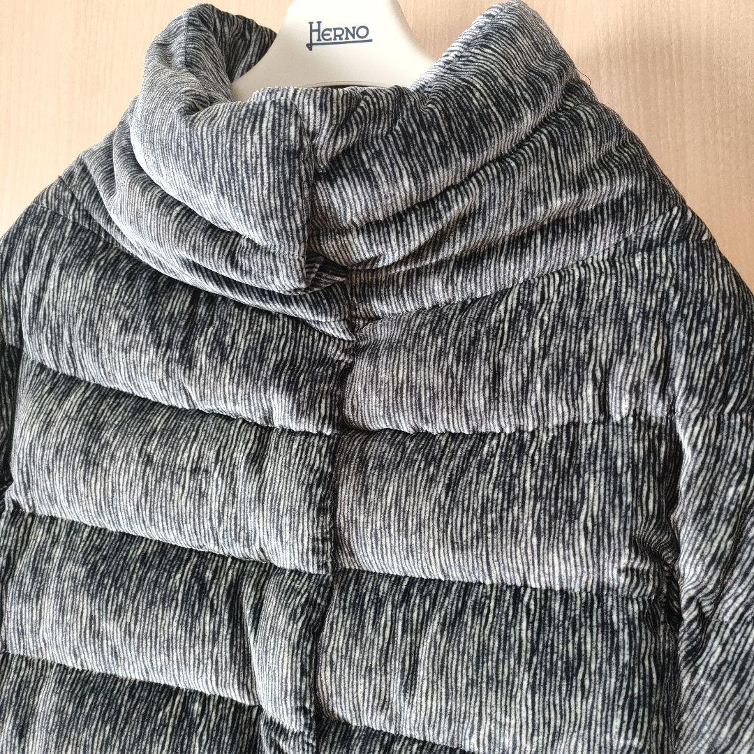 極美品✨ヘルノ ベルベット ショート丈 シグネチャーコレクションダウンジャケット