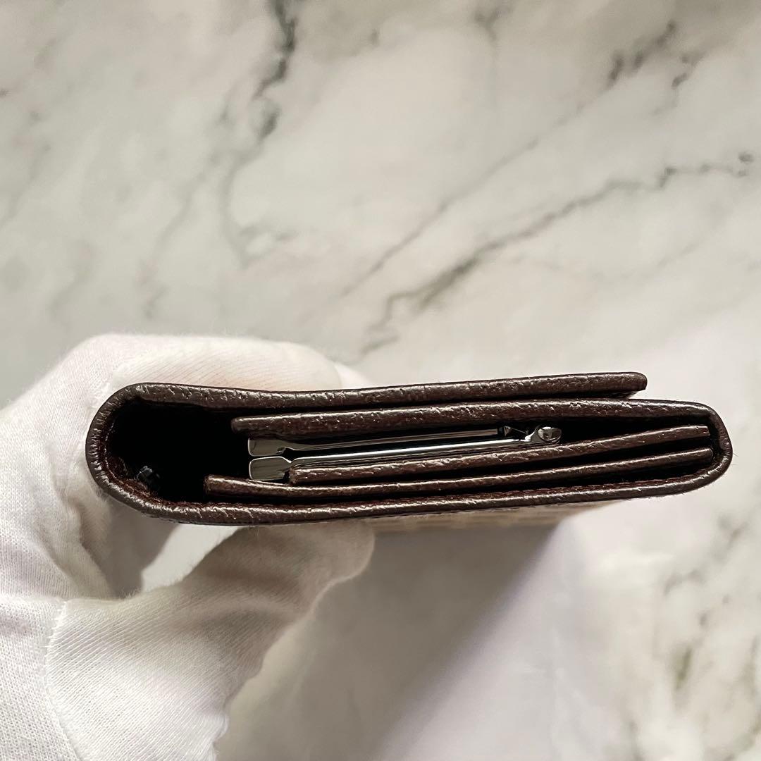 GUCCI グッチ 長財布 GGキャンバス ロゴプレート 折り財布 0123-①