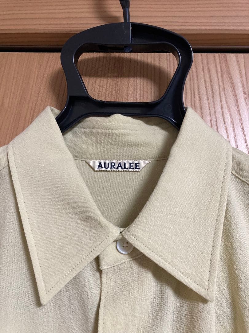 トップス AURALEE 23SS HARD TWIST WOOL VIYELLA