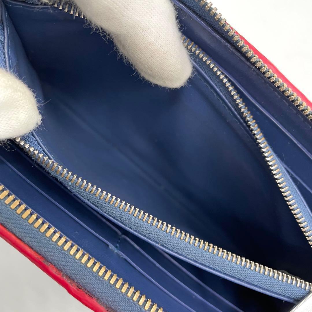 ボッテガヴェネタ　カセット　長財布　マキシイントレチャート　ラウンドファスナー