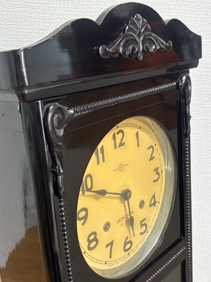 SEIKOSHA精工舎　振り子時計　ゼンマイ掛け時計柱時計　ボンボン時計古時計