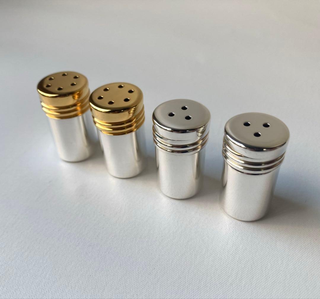 ティファニー　スパイスケース　調味料入れ　ソルト　シルバー　ゴールド　Ag925