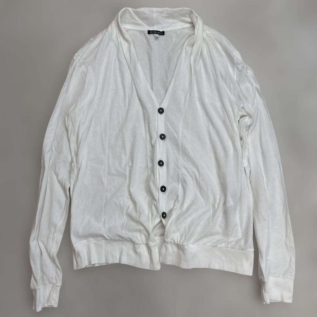 アンドゥムルメステール　カーディガン　ホワイト　Lサイズ