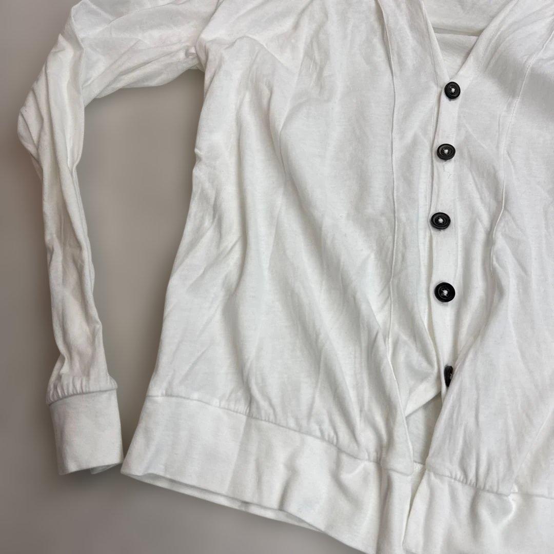 アンドゥムルメステール　カーディガン　ホワイト　Lサイズ