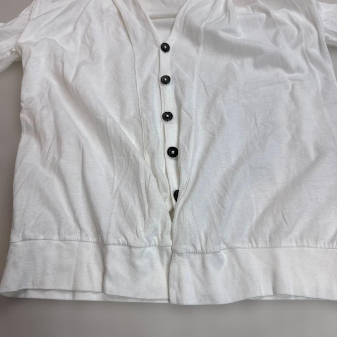 アンドゥムルメステール　カーディガン　ホワイト　Lサイズ