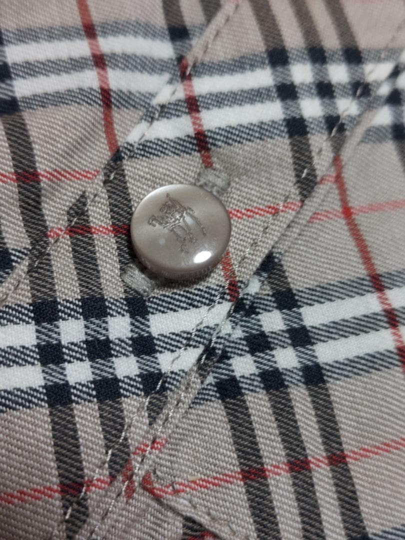 BURBERRY BLUE LABEL 半袖 ノバチェック ブラウス 38