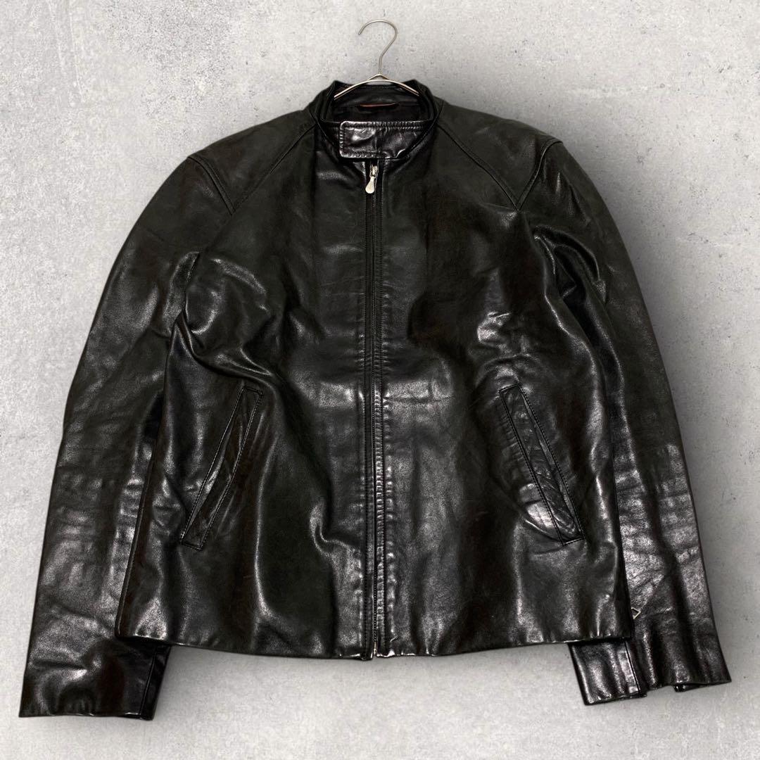ポールスミス Paul Smith 馬革 レザージャケット L ブラック 黒
