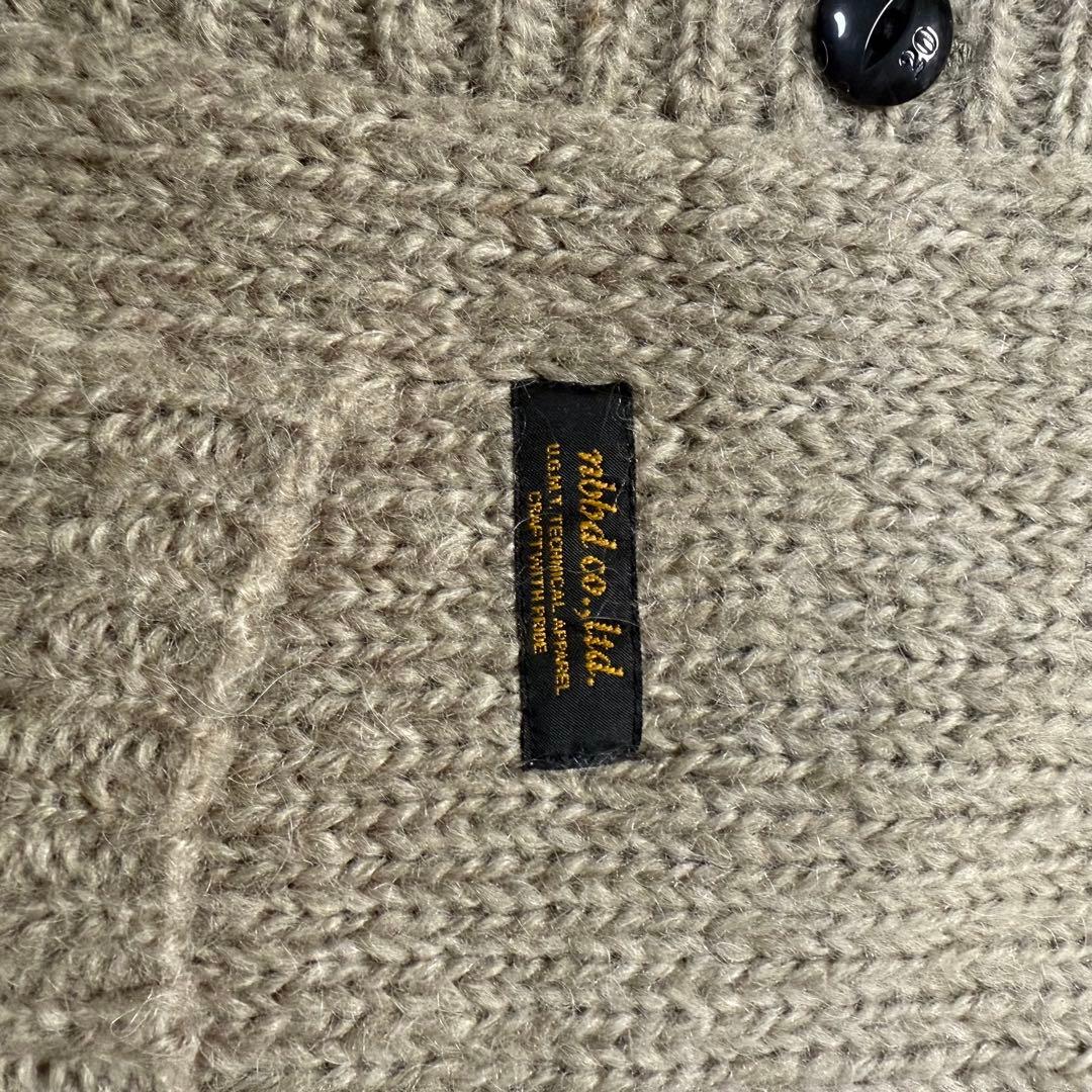 NEIGHBORHOOD モヘア混 12AWカーディガン ベージュ M