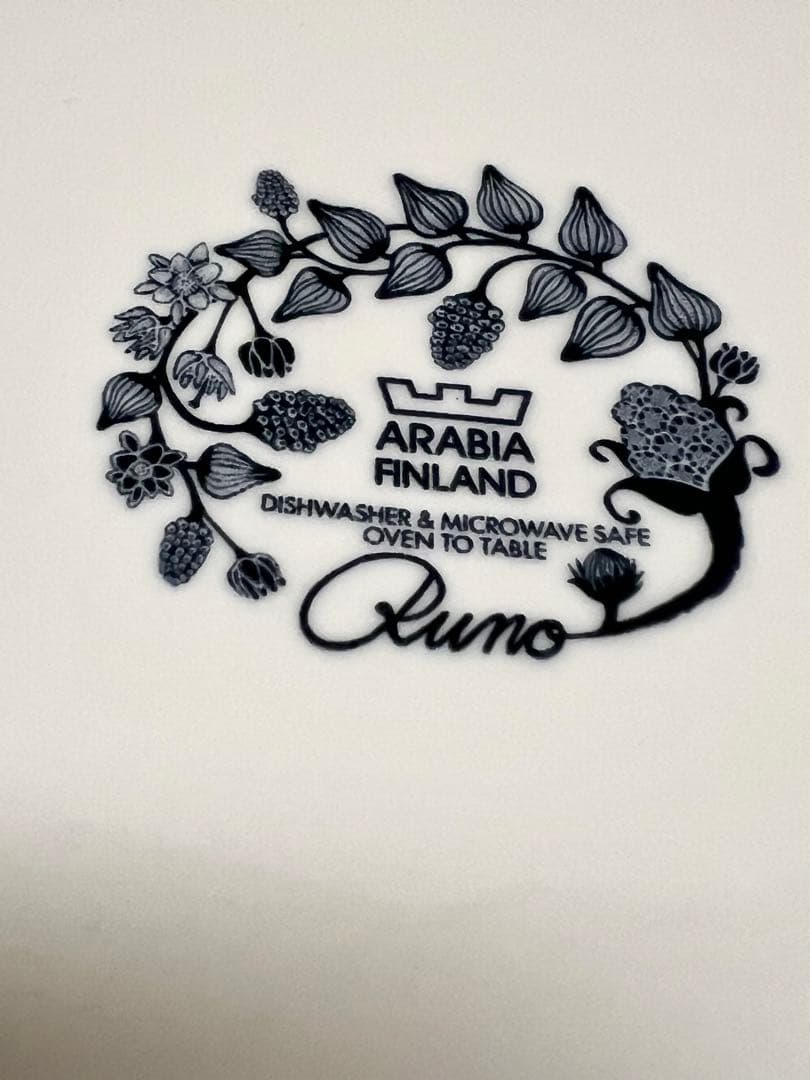 Arabiaアラビア ルノサマーレイ、ウィンタースター プレート2枚組26cm