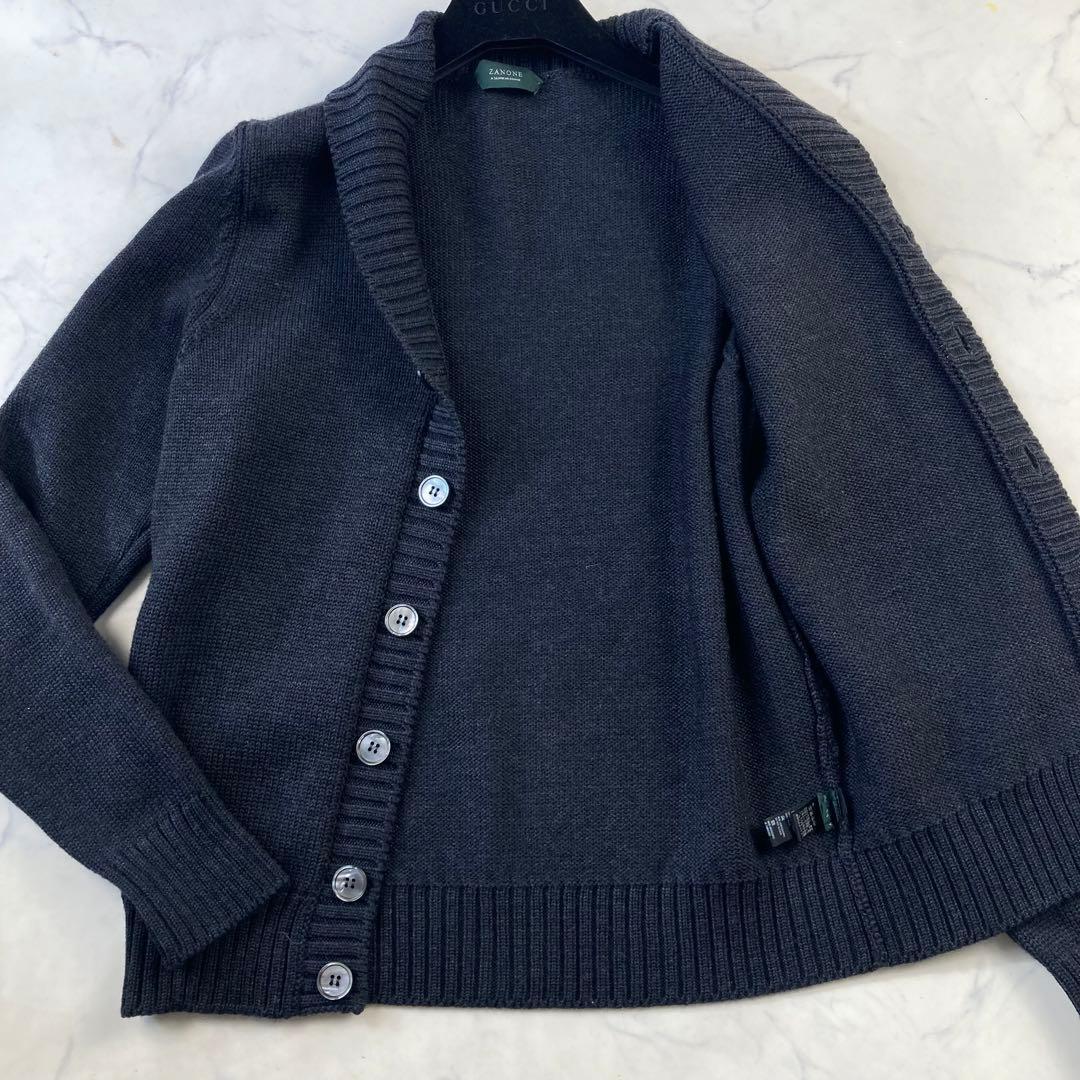 極美品✨ ZANONE カーディガン ニット 黒 5G