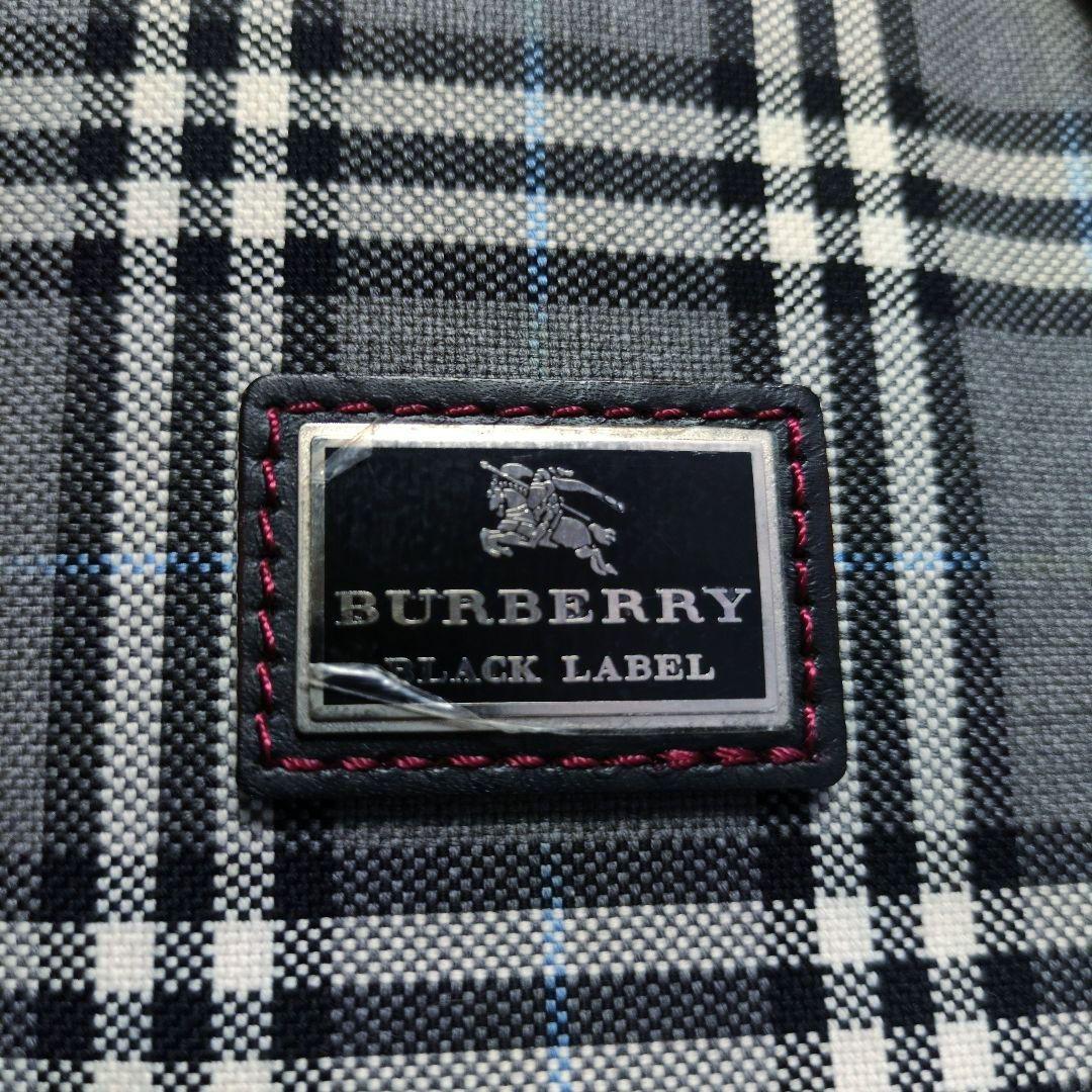 BURBERRY ブラックレーベル ノバチェック トートバッグ レザー使い