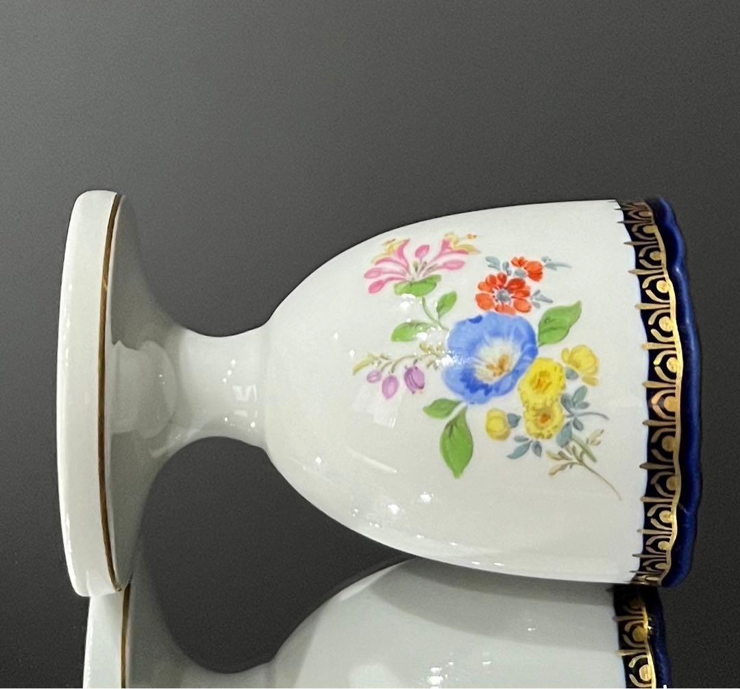 Meissen マイセン/※1級品 Ａカンテ 金彩フラワー　エッグスタンド　C