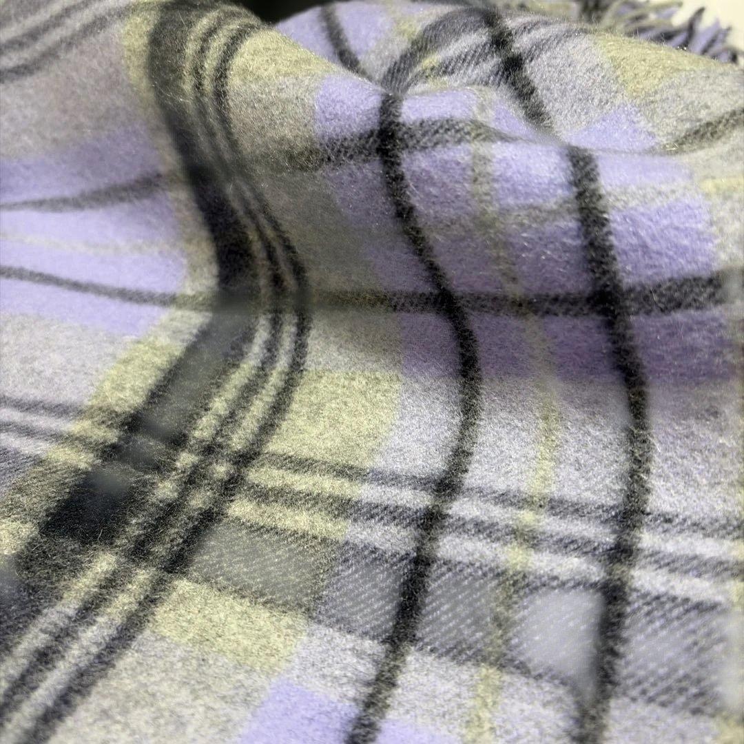 Johnstons of Elgin 大判カシミヤチェックストール　別注