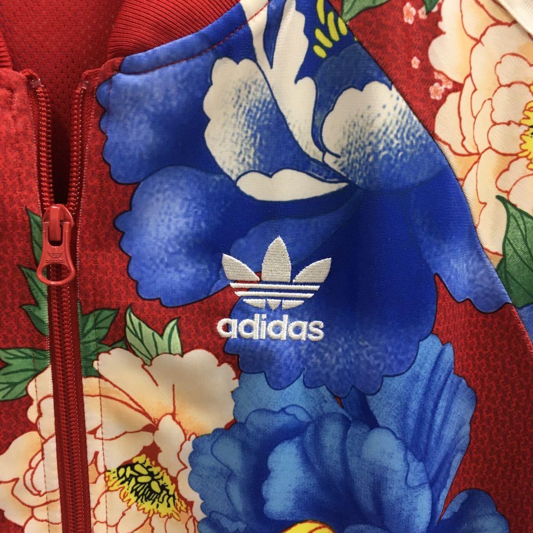 【希少☆】adidas　アディダス　牡丹　和花柄　総柄　ジャージ　M