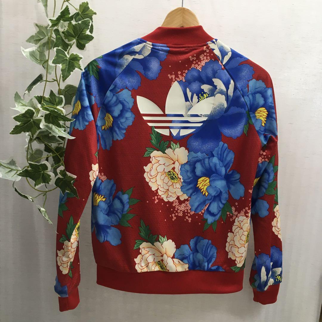 【希少☆】adidas　アディダス　牡丹　和花柄　総柄　ジャージ　M