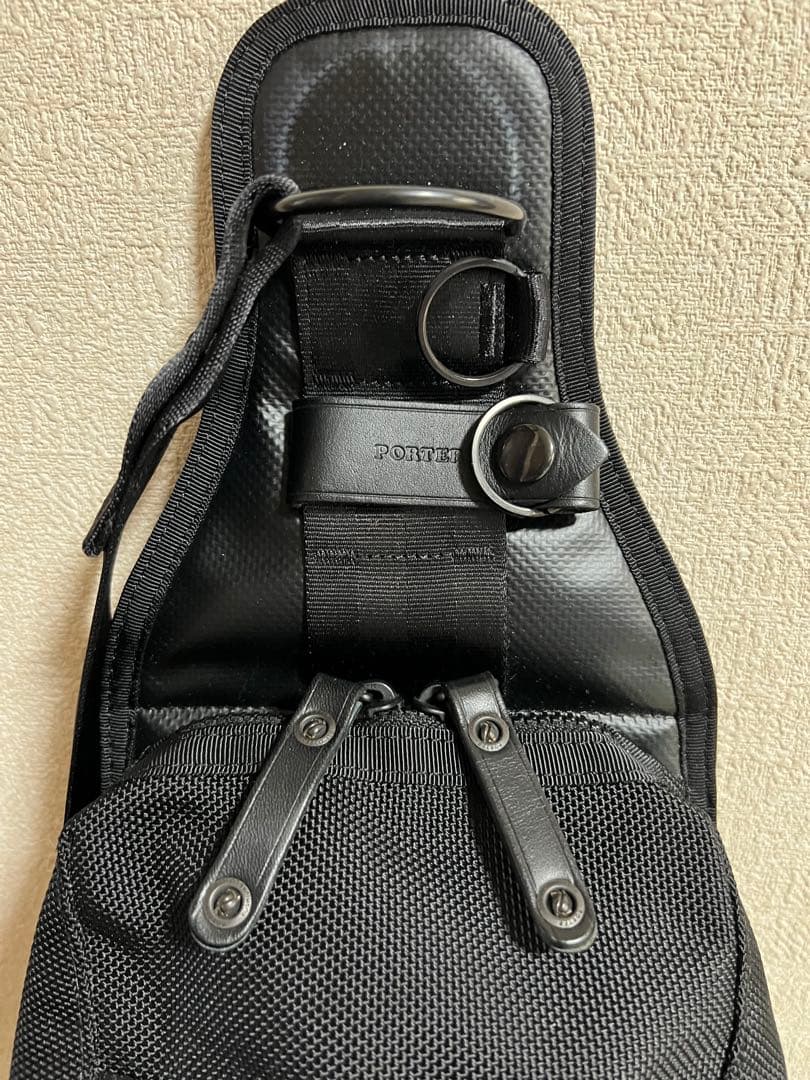 [美品]PORTER ワンショルダースリングバッグボディバックヒート