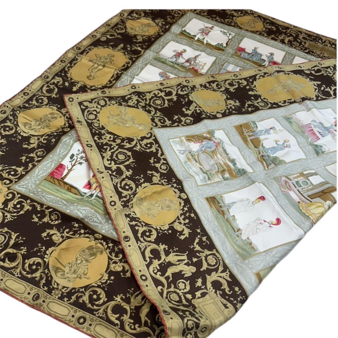 K648 エトロ イタリア製 シルク100% 大判 スカーフ レディース