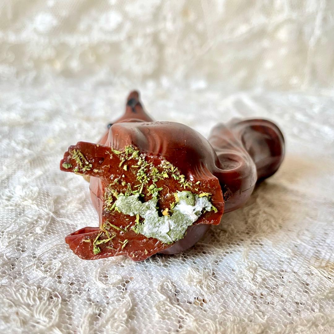 新春アンティーク福袋⑤カップ&ソーサー&タイル2枚&グラス2客&リスのオブジェ