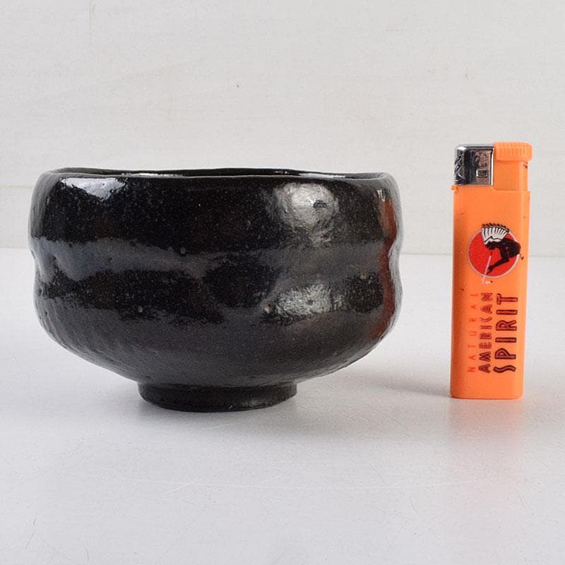 茶道具　楽吉左衛門　黒楽茶碗　共箱　M　R9210