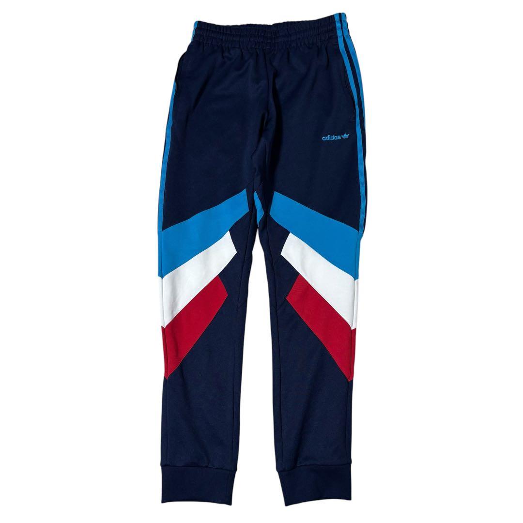 アディダス トラックジャケットパンツ　パネル切替　上下セットアップ　マルチカラー